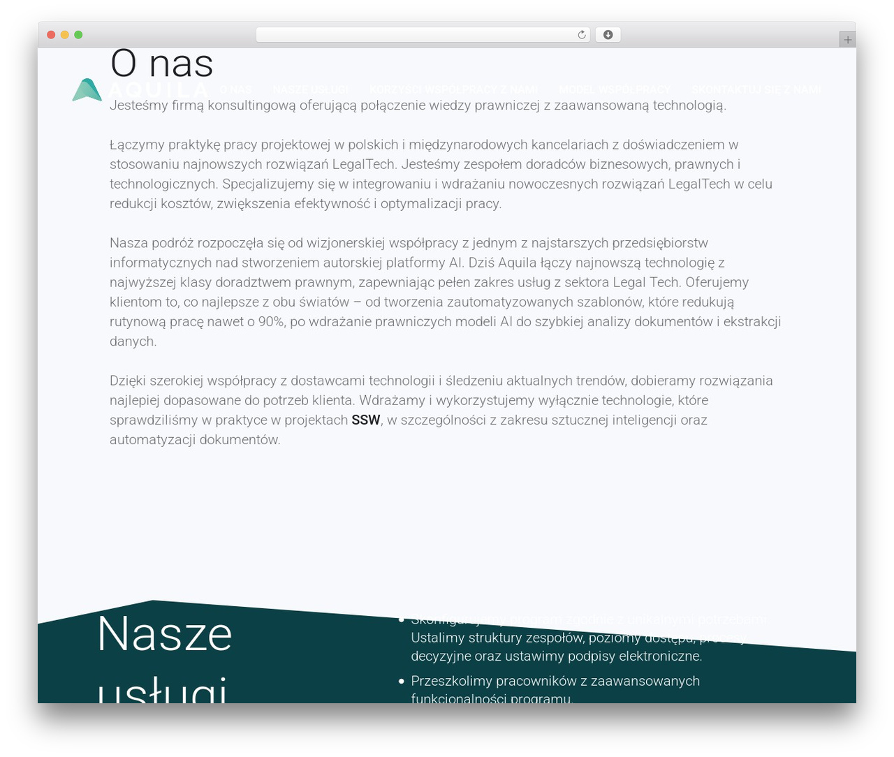 Trydo WordPress theme - aquila.solutions