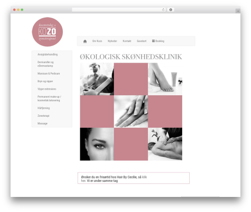 Atweb private WordPress plugin - klinik-kozo.dk