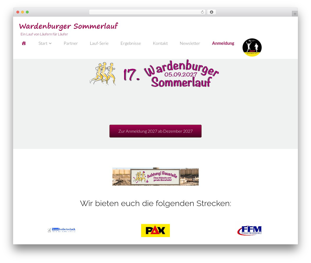 Flat Bootstrap WordPress website theme - wardenburger-sommerlauf.de