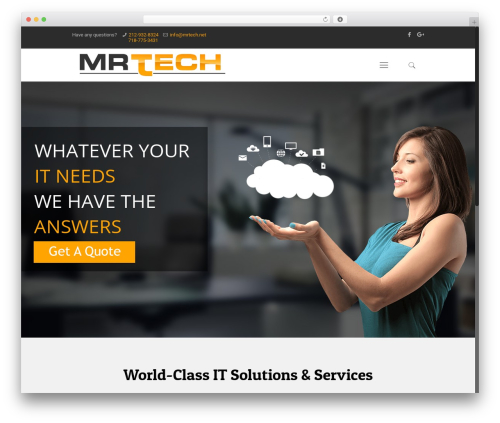 MR-Tech WordPress theme - mrtech.net