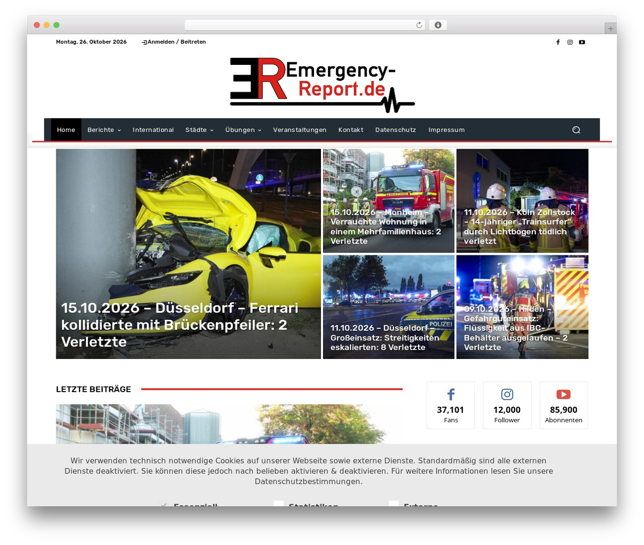 Newspaper newspaper WordPress theme - emergency-report.de