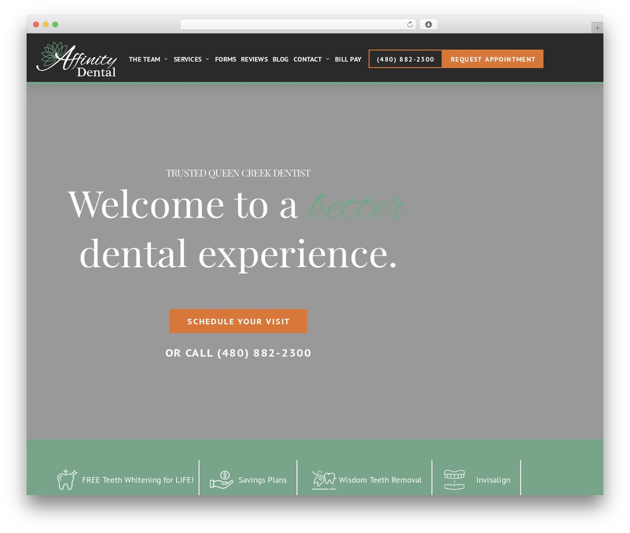 Pro &ndash; Child Theme WordPress theme - affinitydentalaz.com