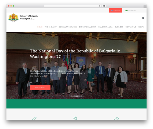 Progress Party WordPress theme - bulgaria-embassy.org