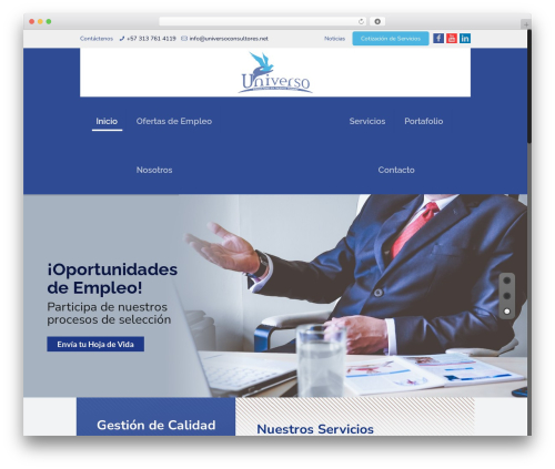 Theme WordPress Datosfera - universoconsultores.net