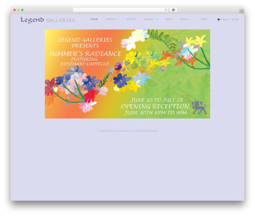 WordPress theme Lychee - legendgalleries.net