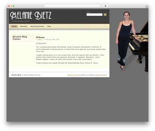 WordPress theme MelWeb - melaniebietz.net