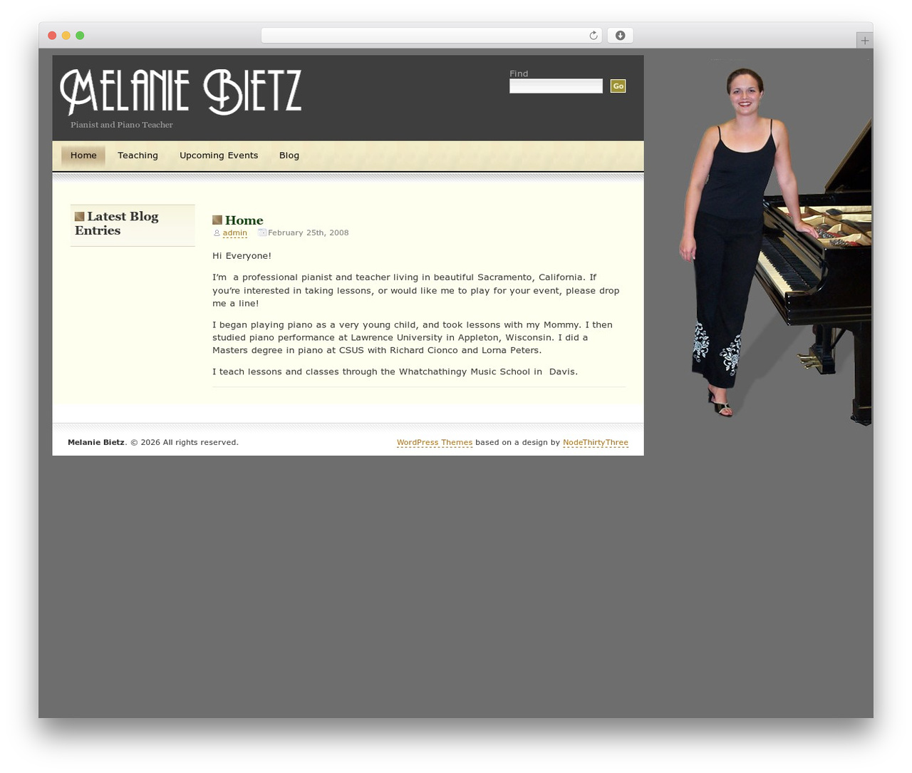 WordPress theme MelWeb - melaniebietz.net