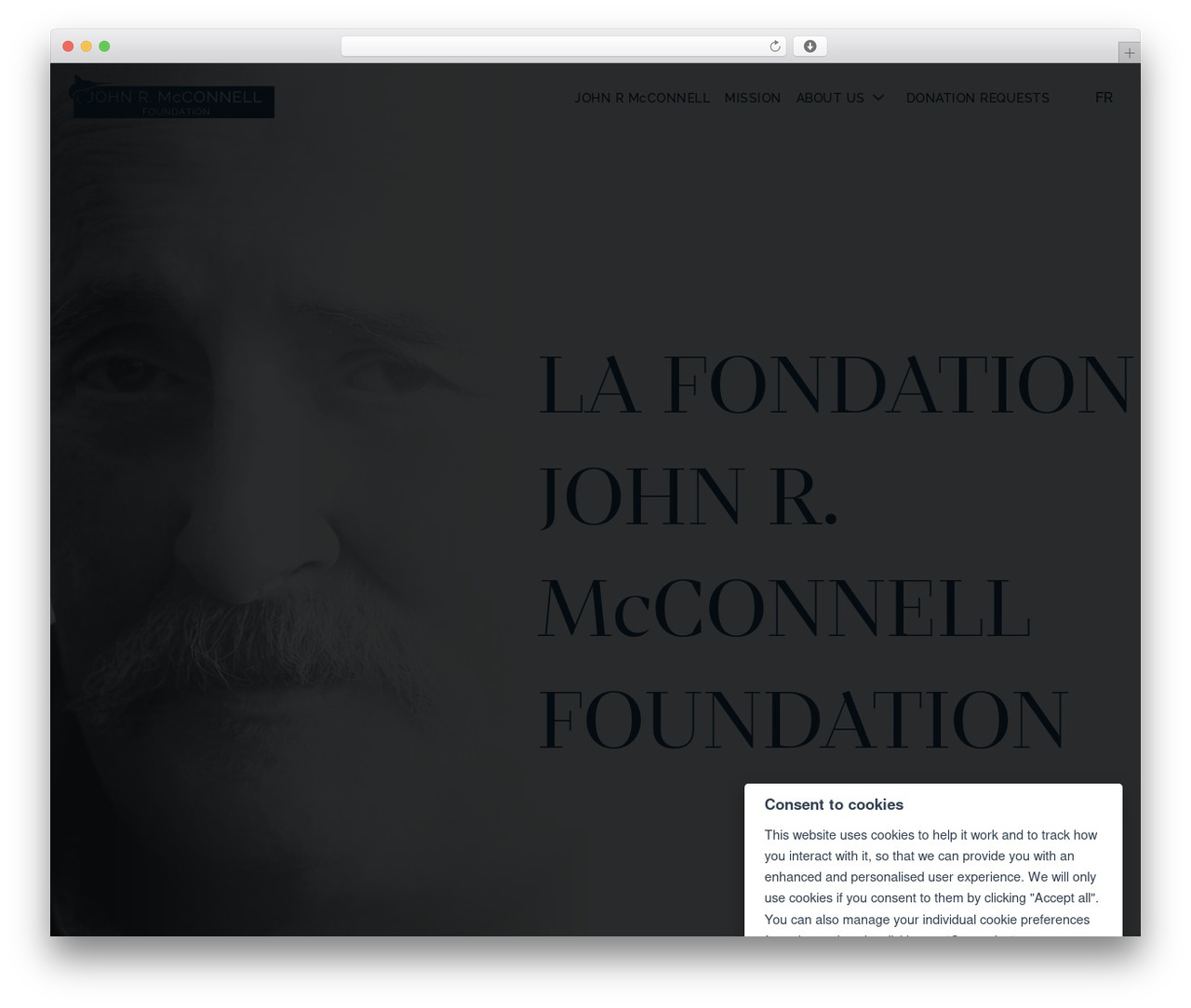 WordPress theme Vortex - jrmcconnell.foundation