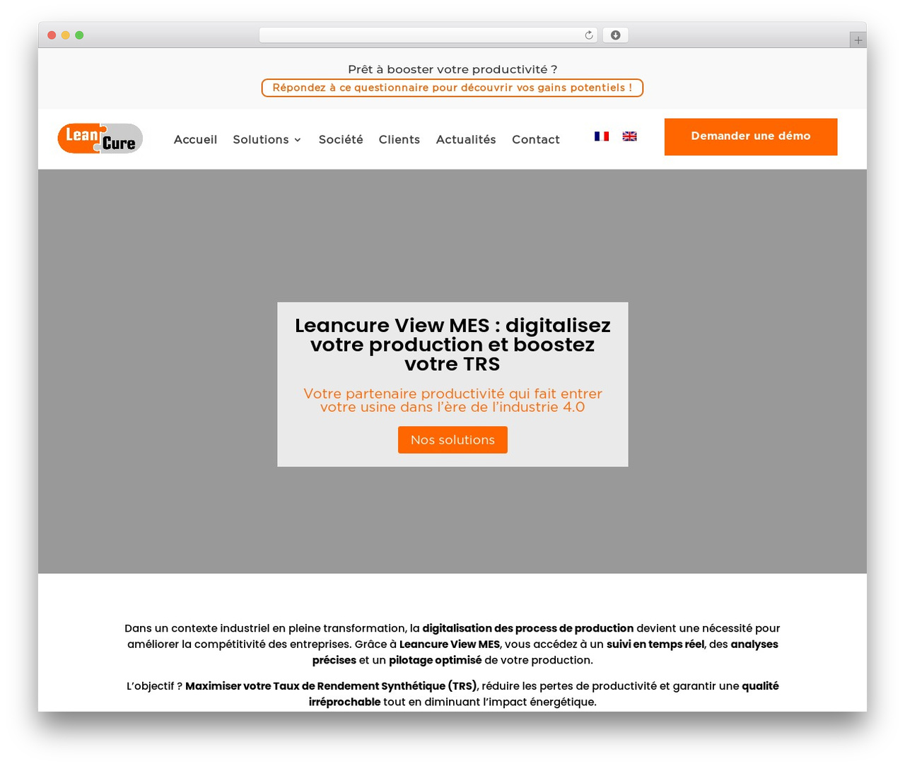 Divi WordPress theme - leancure.com