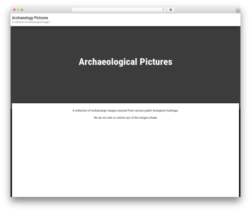 Theme WordPress Bulk - archaeology.pictures