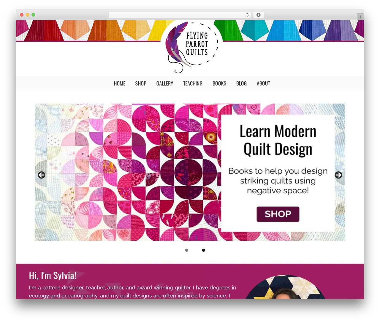 Theme WordPress Genesis - flyingparrotquilts.com