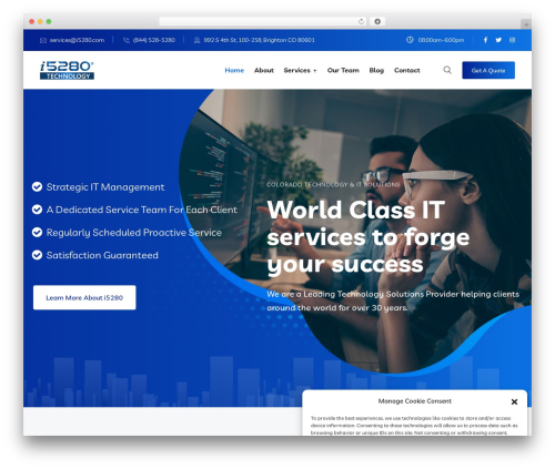 WordPress theme Braintech - i5280.com