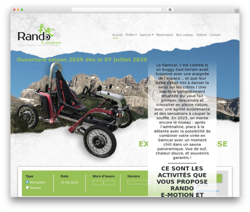 WP Bootstrap Starter WordPress theme - rando-e-motion.ch