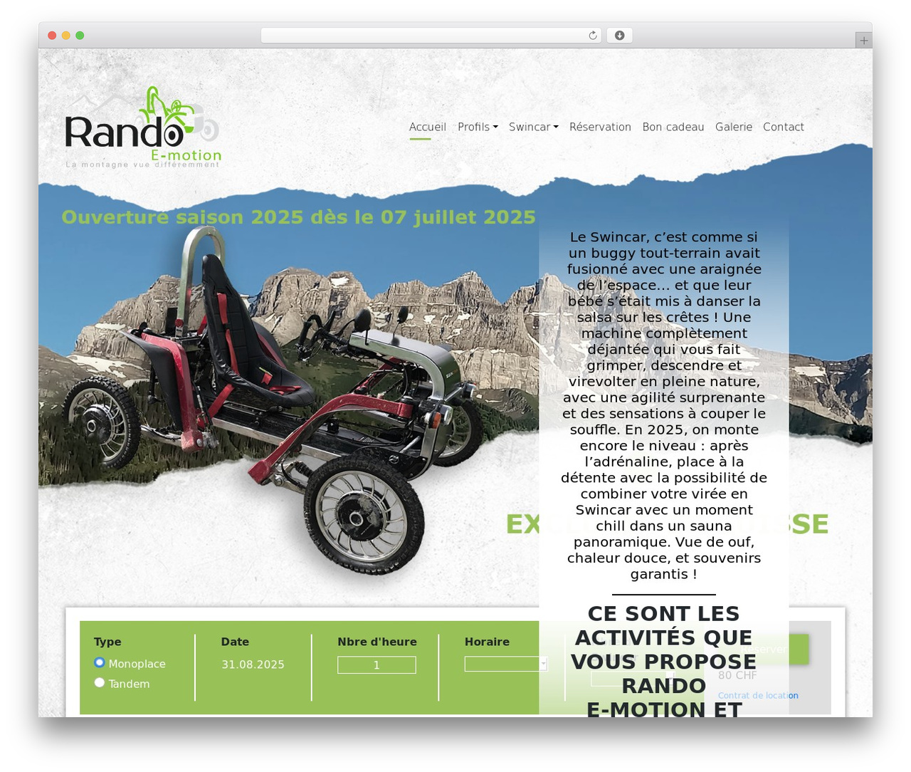 Web Romandie WordPress theme - rando-e-motion.ch