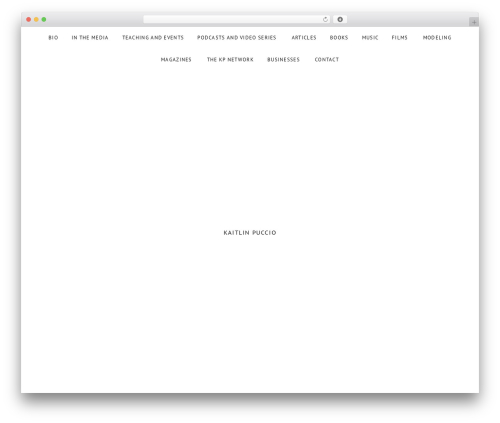 Obsidian theme WordPress - kaitlinpuccio.com