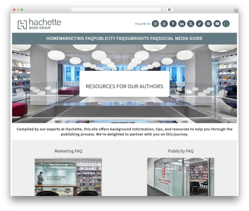 Hachette plugin WordPress plugin - hbgauthorresources.com