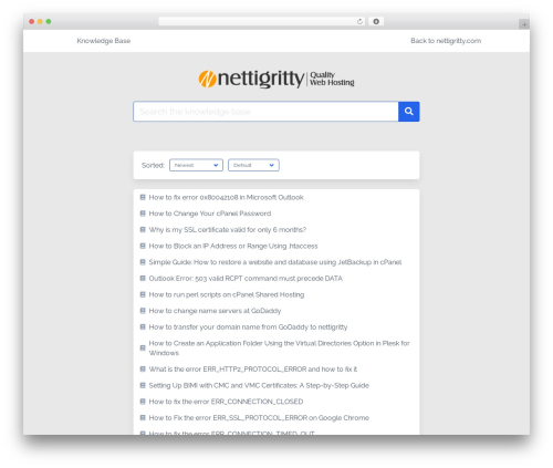 Theme WordPress IKnowledgeBase - www.nettigritty.com/kb Theme WordPress IKnowledgeBase - www.nettigritty.com/kb