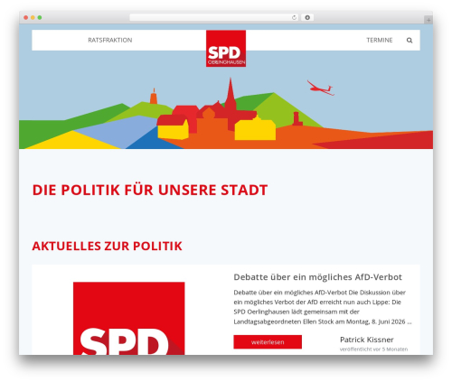 Theme WordPress spd oerlinghausen - spd-oerlinghausen.de