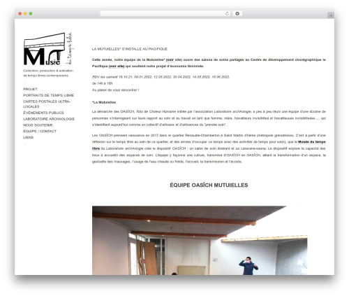 Touchfolio theme WordPress - museedutempslibre.org