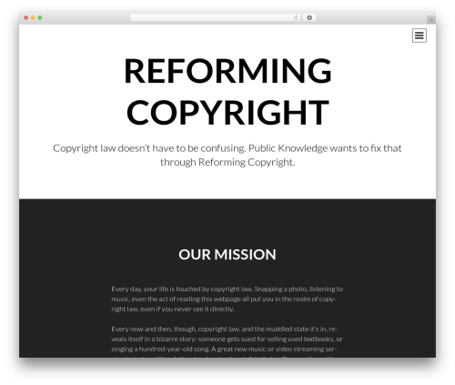 WordPress theme Intergalactic - reformingcopyright.org