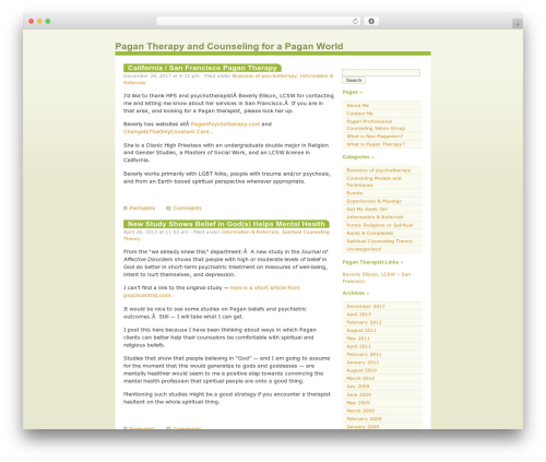 WordPress theme Almost Spring - pagantherapy.com