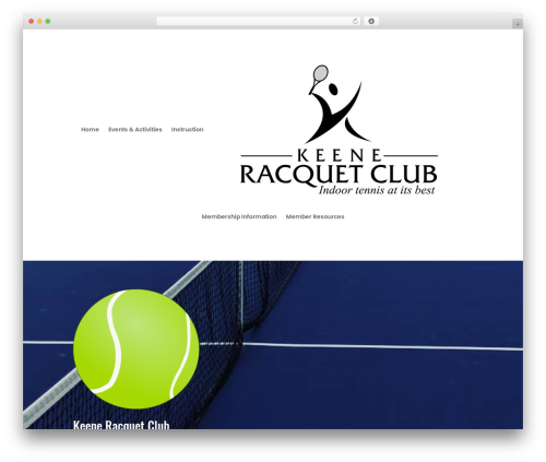 WordPress theme Divi - keeneracquetclub.com