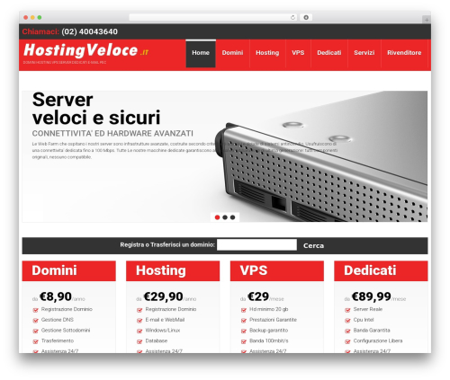 cherry top WordPress theme - hostingveloce.it