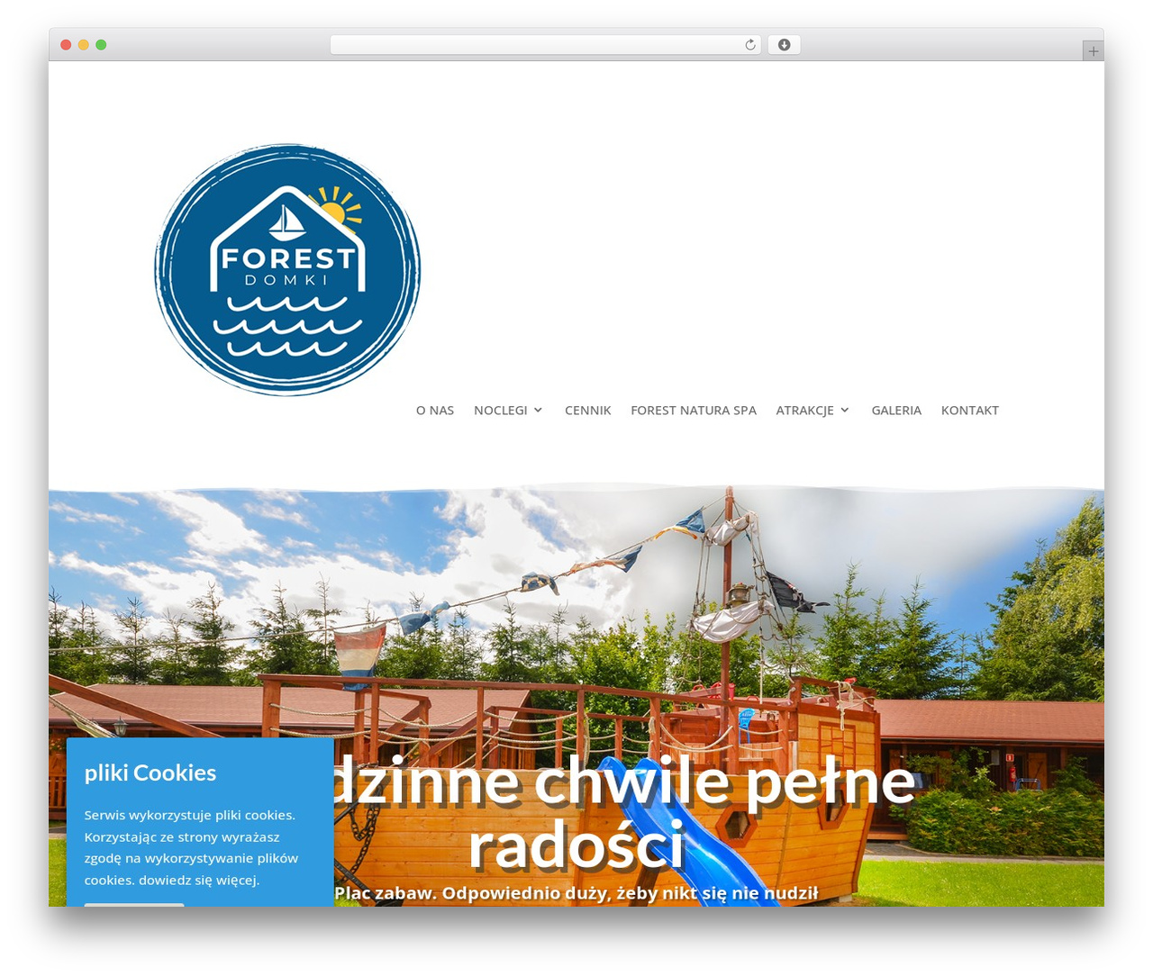 Divi WordPress theme - domkiforest.pl