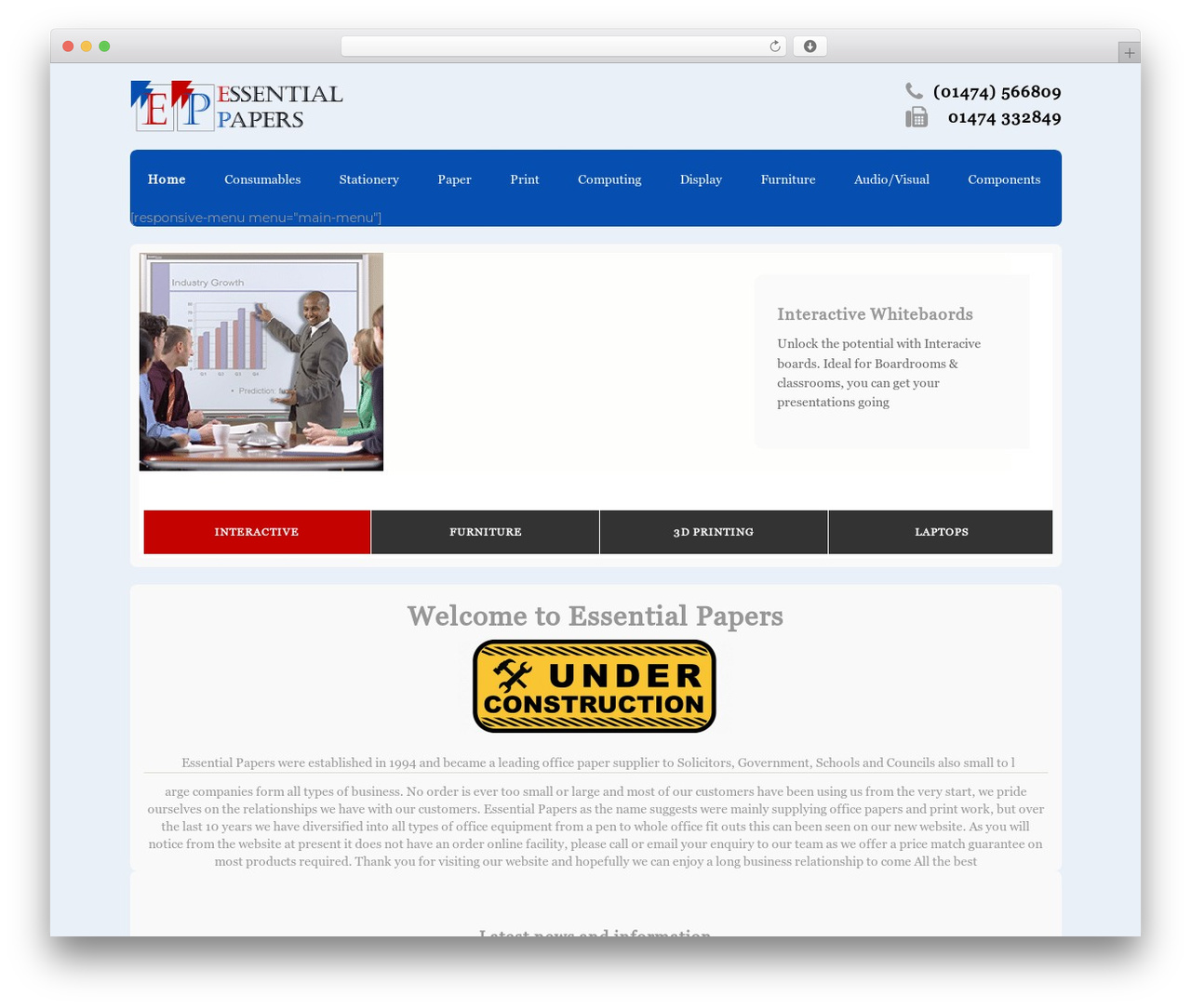 essentialpapers WordPress theme - essentialpapers.co.uk