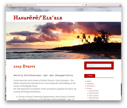 Illumination theme WordPress - hanapepe-eleele.org