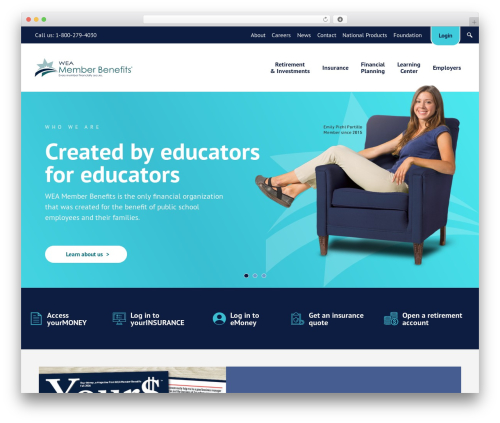 WEA Theme theme WordPress - weabenefits.com