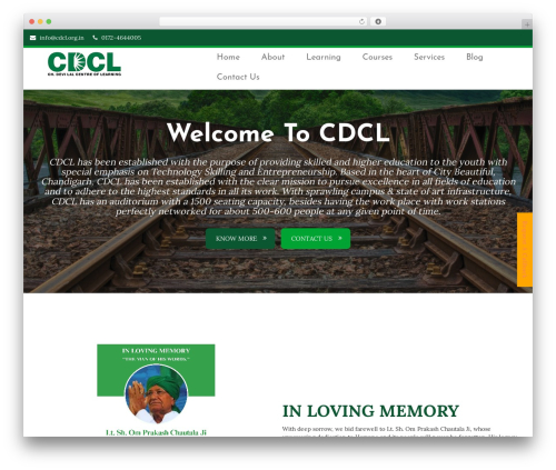 WordPress theme CDCL - cdcl.org.in