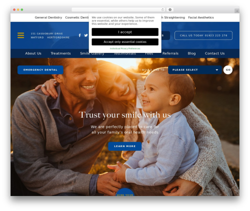 WordPress theme Custom Theme - cassioburydental.com