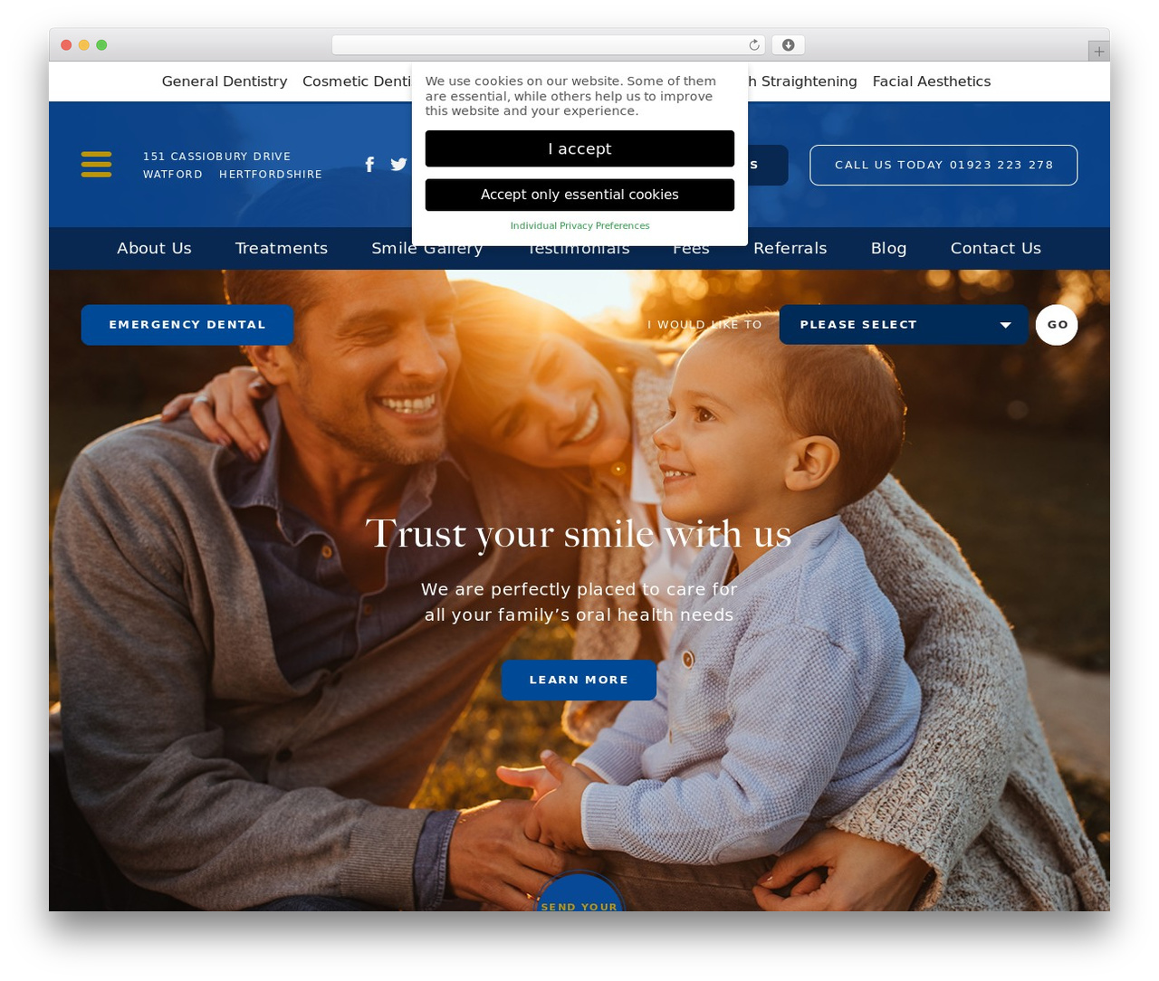 WordPress theme Custom Theme - cassioburydental.com