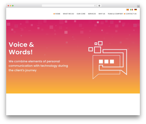 WordPress theme my-theme - voiceandwords.com