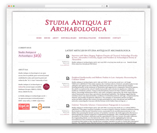 WordPress theme SAA - saa.uaic.ro