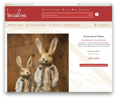 Boiseline WordPress page theme - boiseline.fr