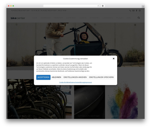 Customify pro WordPress plugin - www.bikecenter-dresden.de