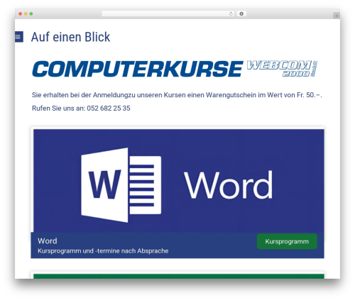 Themify Stack top WordPress theme - computerkurse-sh.ch