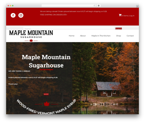 WordPress website theme Beaver Builder Theme - maplemountainsugarhouse.com