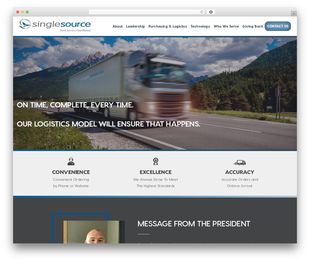 WordPress website theme Single Source - singlesource.com