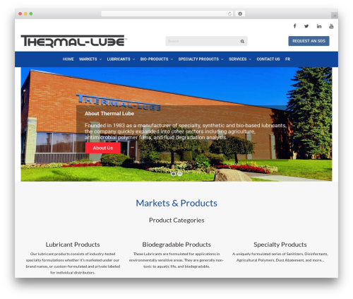WR Nitro best WordPress theme - thermal-lube.com