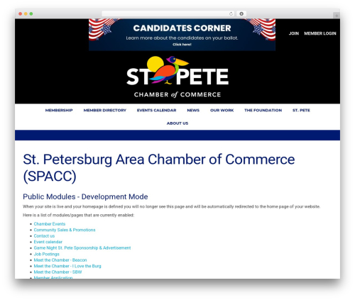 Wp memberzone WordPress plugin - business.stpete.com