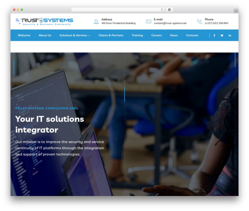 Braintech WordPress theme design - trust-systems.net
