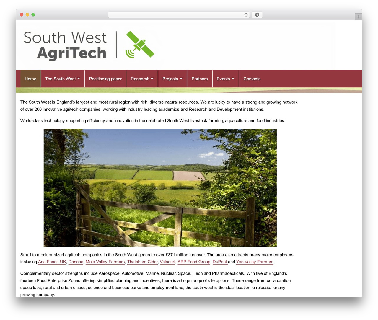 DCC default theme WordPress theme - southwestagritech.org.uk