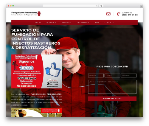 fummerida top WordPress theme - fumigacionespeninsulares.com