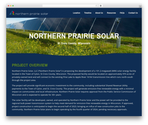 Genesis WordPress theme - northernprairiesolar.com