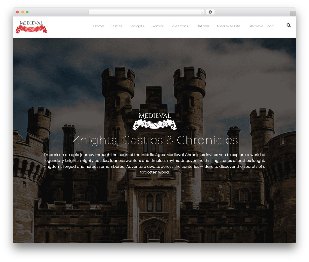 Hello Elementor Child WordPress theme - medievalchronicles.com