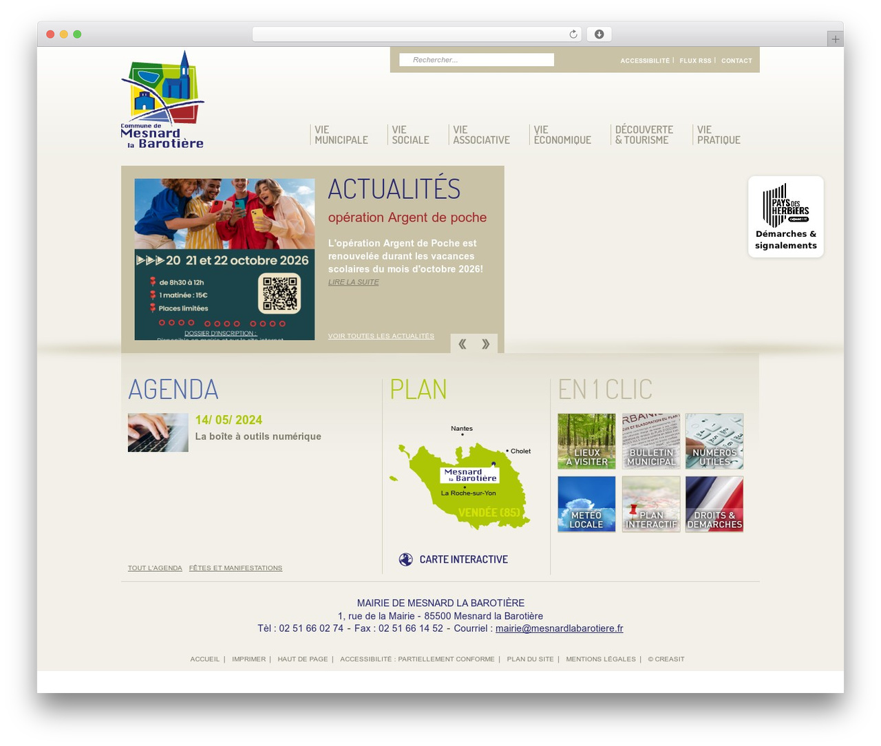 Mesnard theme WordPress - mesnard-la-barotiere.fr