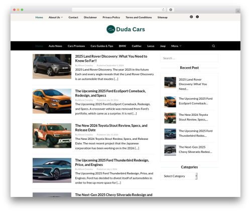 Superfast best WordPress theme - project-cars.com